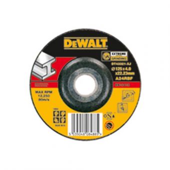 Круг шлифовочный DeWALT по металлу, 125х6.0х22.2мм, согнутого профиля