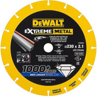 Диск алмазный по металлу DeWALT DT40255 (230х2.1х22.23 мм)
