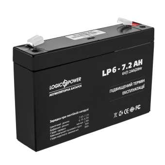 АККУМУЛЯТОР AGM LOGICPOWER LP 6-7,2 AH