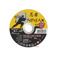 Круг шліфувальний по металу NINJA ТМ "VIROK" тип 27 Ø=115х22.23 мм t=6 мм