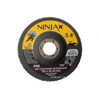 Круг пелюстковий шліфувальний NINJA TM VIROK Т27 125х22 мм Р40