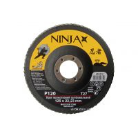 Круг пелюстковий шліфувальний NINJA TM VIROK Т27 125х22 мм Р120