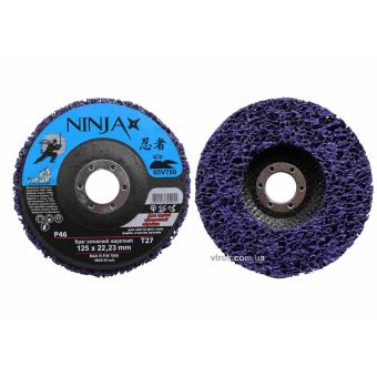 Круг зачистний нетканий жорсткий NINJA TM VIROK Т27 125 х 22 х 13 мм Р46